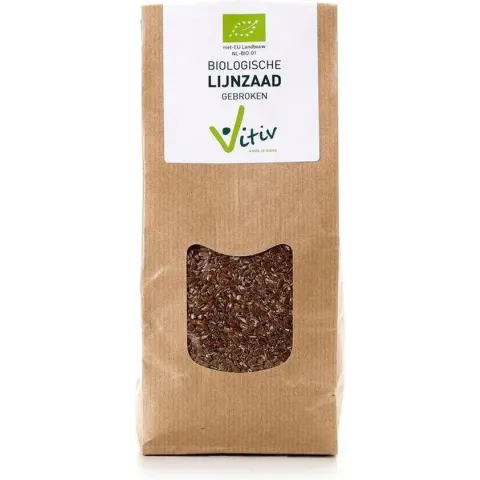 Vitiv Lijnzaad gebroken 500 gram