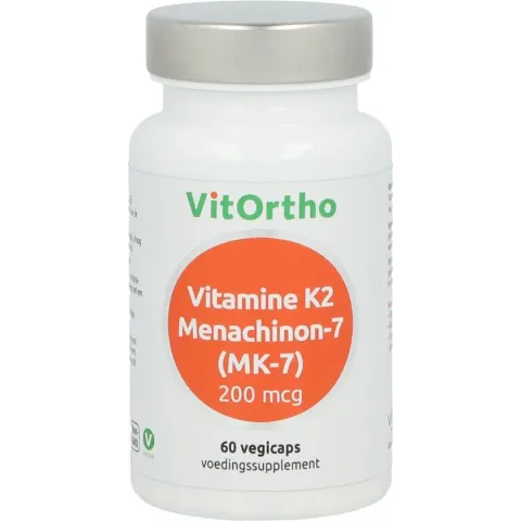 VitOrtho Vitamine K2 Menachinon-7 (MK-7) 200 mcg - 60 vegicaps - Vitamine K