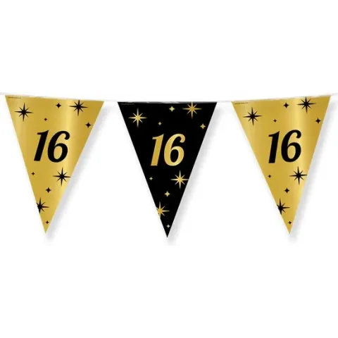 Vlaggenlijn Gold/Black 16 jaar (10 meter)