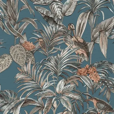 VLIESBEHANG BIRD OF PARADISE BLAUW