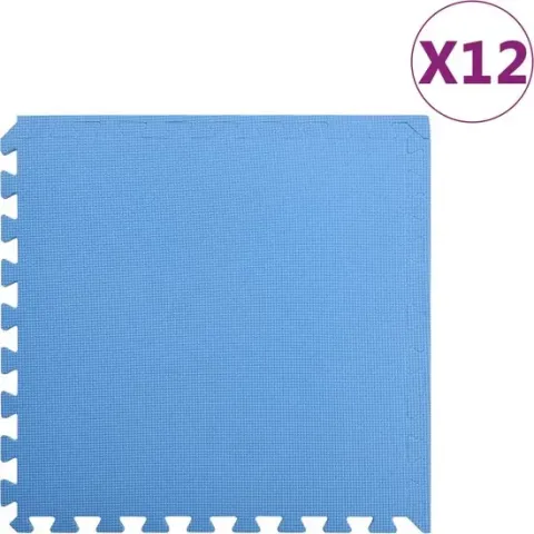 Vloermatten 12 st 4,32 „é° EVA-schuim blauw