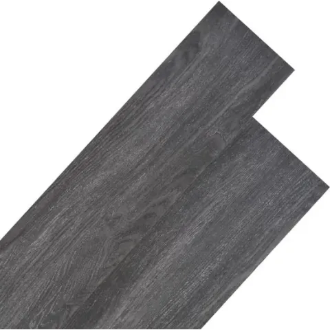 Vloerplanken 5,26 m² 2 mm PVC zwart en wit