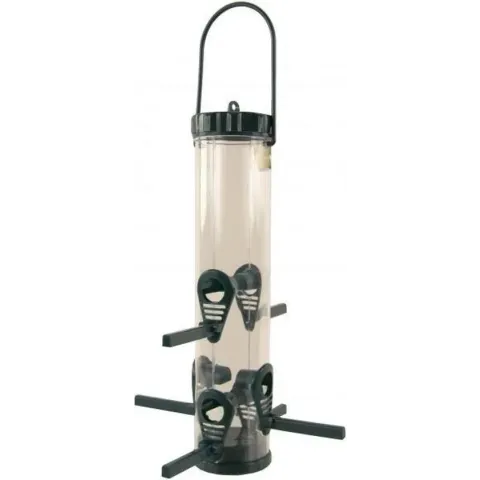 Vogelvoederautomaat plastic 6 gaats