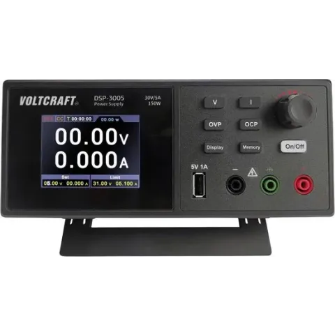 VOLTCRAFT DSP-3005 Labvoeding, regelbaar 0 - 30 V 0 - 5 A 150 W USB 2.0 stekker A Op afstand bedienbaar Aantal uitgange
