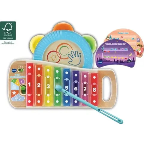 VTech 2 in 1 Regenboogxylofoon - Speelgoedinstrument
