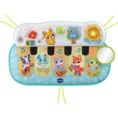 VTech Dierenvriendjes Trappelpiano - Educatief Speelgoed - Licht en Geluidseffecten - Gezongen Liedjes - 3 tot 24 Maanden