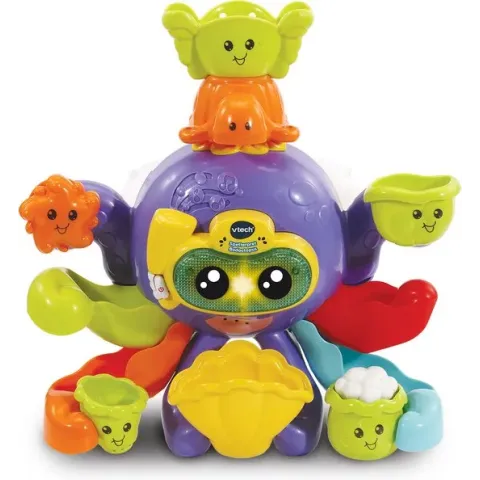 VTech Spetterpret Badoctopus - Badspeelgoed -  Rustgevende Melodietjes - Gezonden Liedjes - 1 tot 5 Jaar
