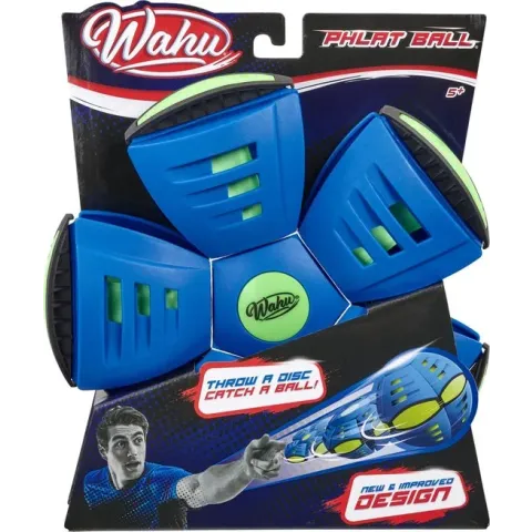 Wahu Phlat Ball Classic - Gooi een schijf, vang een bal! - Blauw