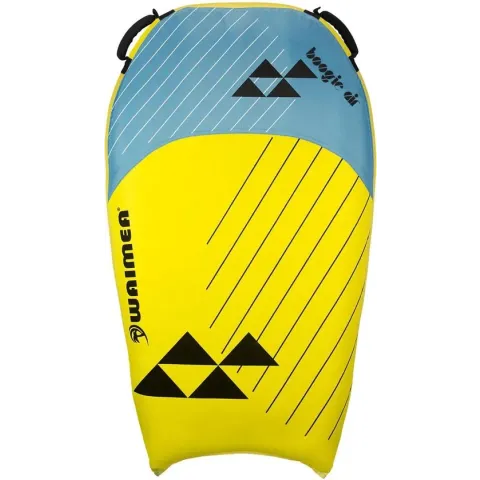 Waimea Opblaasbaar Bodyboard 106 cm - Boogie Air - Geel/Blauw/Zwart
