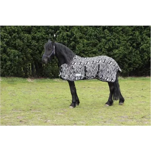 Waldhausen Vliegendeken Zebra Zwart&Wit 185 cm