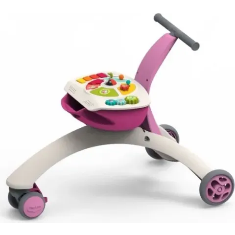 WALK BEHIND AND RIDE ON 5-IN-1 PINK
