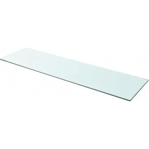 Wandschap transparant 110x20 cm glas