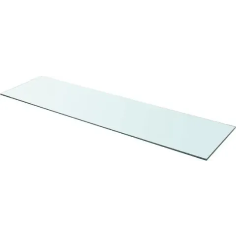 Wandschap transparant 110x30 cm glas