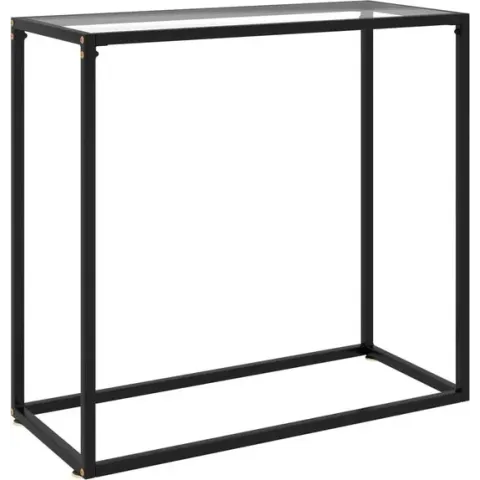 Wandtafel 80x35x75 cm gehard glas transparant
