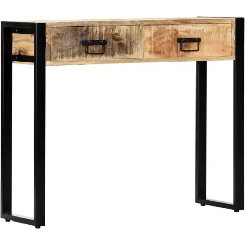 Wandtafel 90x30x75 cm massief mangohout