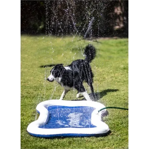 Watermat speciaal voor honden – QUAPAS! the original - Extra dikke waterspeelmat met fontein voor kinderen en honden - Hondendouche – Honden fontein – Waterspeelgoed - Hondenspeelgoed