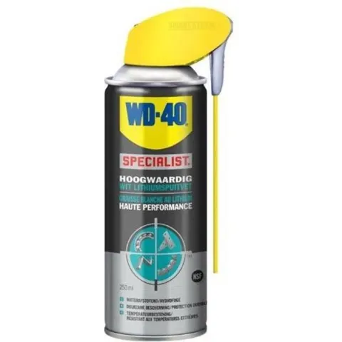 WD-40 Wit Lithiumspuitvet Montagevet - 250 ml