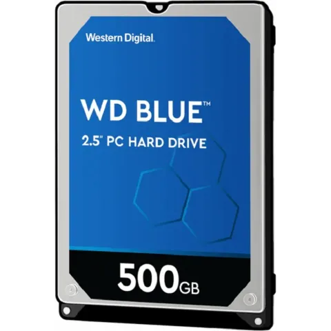 WD Blue WD5000LPZX - Vaste schijf - 500 GB - intern - 2.5" - SATA 6Gbs - 5400 tpm -buffer: 128 MB