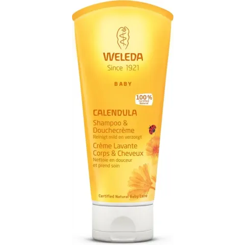 Weleda Calendula Baby Haar En Bodyshampoo - 200 ml - Natuurlijk