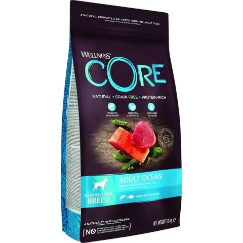 Wellness Core Grain Free Dog Ocean Zalm & Tonijn 1,8 kg - Hondenvoer - 1,8 kg
