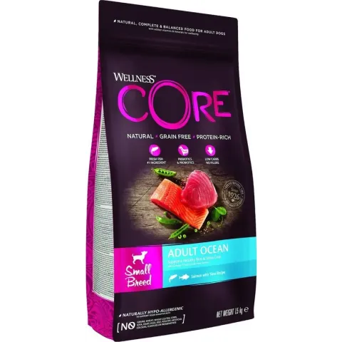 Wellness Core Grain Free Dog Small Breed Ocean - Zalm - Hondenvoer - 1,5 kg