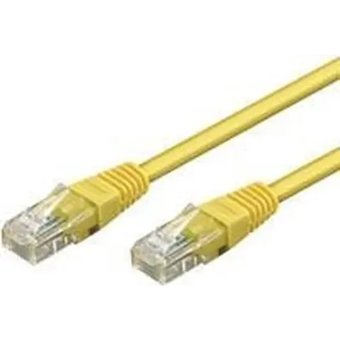 Wentronic CAT6 Netwerkkabel - RJ45 - Geel - 0.5 m