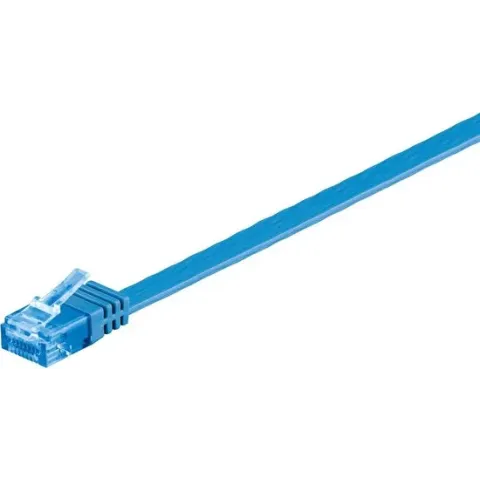 Wentronic CAT6A Netwerkkabel - RJ45 - Blauw - 1 m