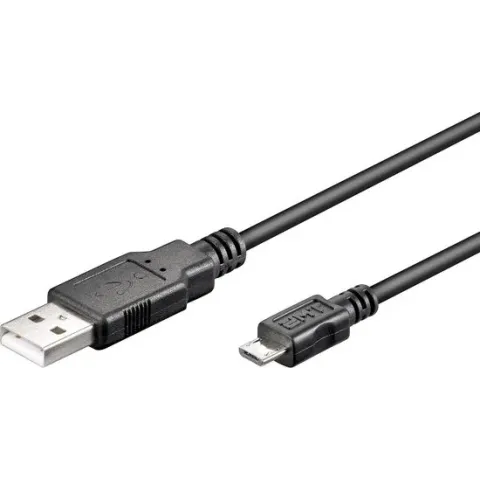 Wentronic - USB 2.0 A Male naar USB 2.0 Micro Male - 5 m