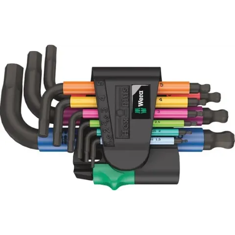 Wera 05133164001 950/9 Hex-Plus Multicolour 2 Stiftsleutelset - BlackLaser - Metrisch