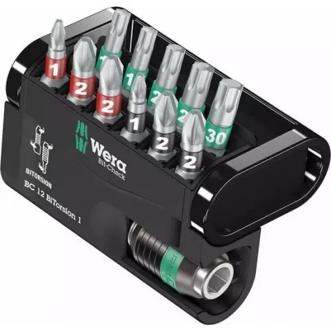 Wera 5057420001 12-delige Bit-Check BiTorsion Bitset in cassette