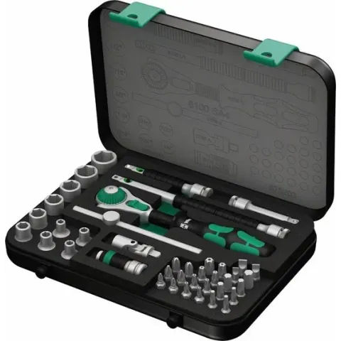 Wera 8100 Sa 4 Zyklop 05003535001 Dopsleutelset Inch 1/4 (6.3 Mm) 41-Delig