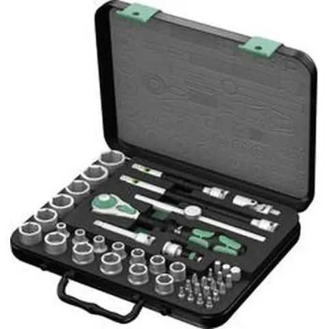 Wera 8100 Sb 2 Zyklop 05003594001 Dopsleutelset Metrisch 3/8 (10 Mm) 43-Delig