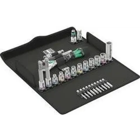 Wera 8100 SB 2 Zyklop Speed-Knarrensatz 05004175001 Dopsleutel-bitinzetset 3/8 27-delig