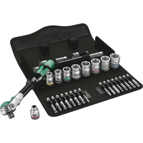 Wera 8100 Sb 6 Zyklop Speed 05004046001 Dopsleutelset Metrisch 3/8 (10 Mm) 29-Delig