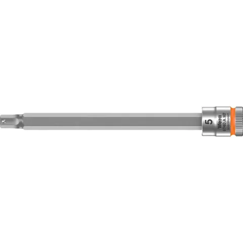 Wera 8740 A HF Binnenzeskant Zyklop Bitdop met 1/4"-aandrijving, met vasthoudfunctie