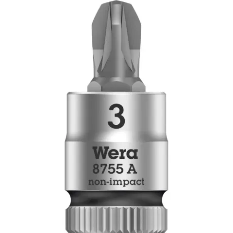 Wera 8755 A Zyklop Pozidriv Bitdop met 1/4"-aandrijving, PZ3x28