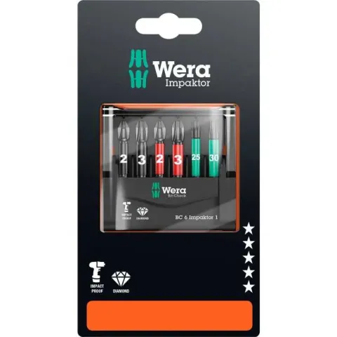 Wera Bit-Check 6 Impaktor 1 SB