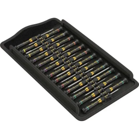 Wera Kraftform ESD Micro Big Pack 1 Schroevendraaierset ESD 25-delig Kruiskop Phillips, TORX, Torx plus, Pentalobe, Pla