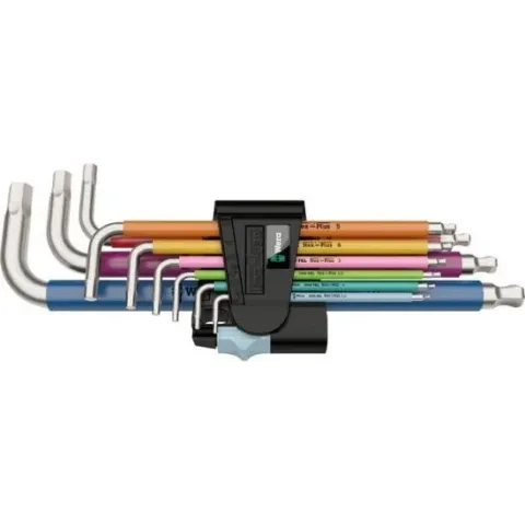 Wera Multicolour Inbus Haakse schroevendraaierset 9-delig