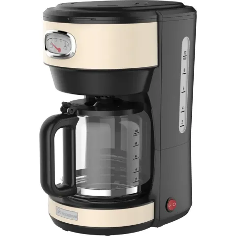 Westinghouse Retro Serie - Koffiezetapparaat - Filterkoffie Machine - Wit - Met Herbruikbare Filter - 10 Koppen Koffie