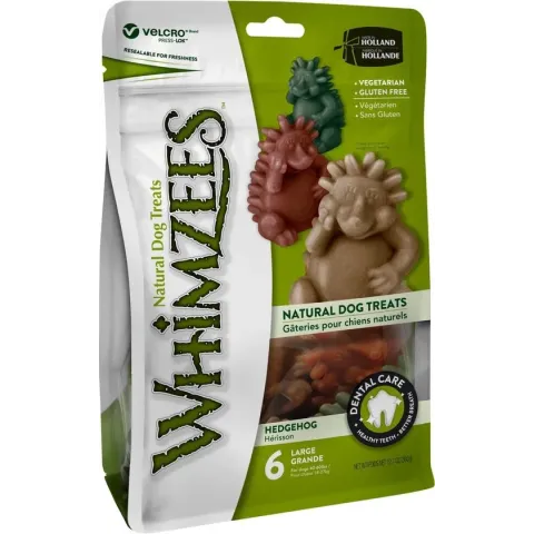 Whimzees Egel Large Hondensnacks - L - 6 x 7,6 cm