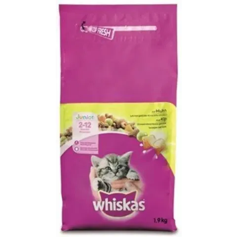 Whiskas droog junior kip kattenvoer 2 kg
