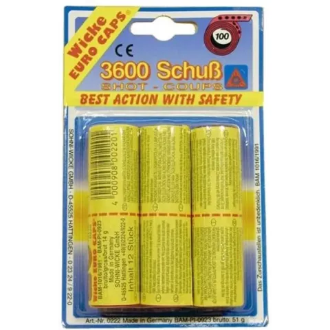 Wicke Klappers voor klapperpistool: 36x100 schoten