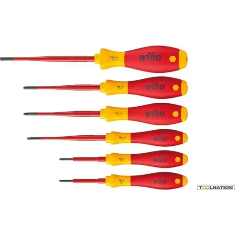 Wiha 3251TRK6 6-delige SoftFinish Electric Slimfix VDE Schroevendraaierset - Torx Tamper Resistant