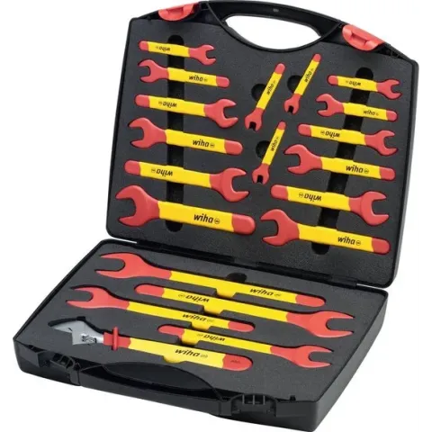 Wiha steeksleutelset met één enkele sleutel geïsoleerd 6-32 mm 20-delig in koffer Wiha 43022