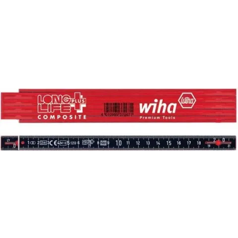 Wiha Vouwmeter LongLife Plus Composite 410 2005 2 m zwart