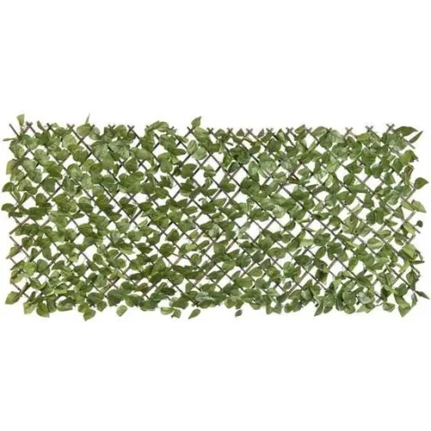 Wilgen klimrek met PE 90x180cm groen Laurierblad