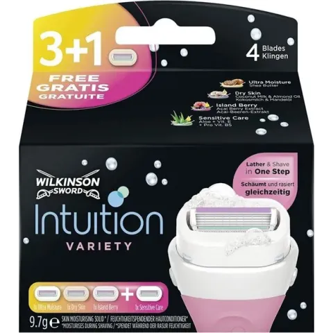 Wilkinson Sword Intuition Variety Navulscheermesjes 2 X 4 mesjes