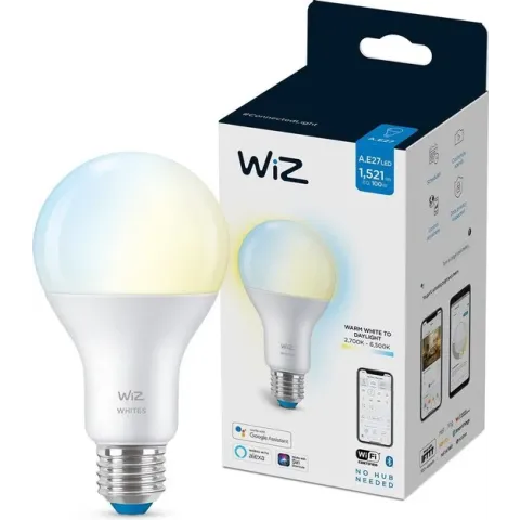 WiZ Lamp Slimme LED Verlichting - Warm- tot Koelwit Licht - E27 - 100W - Mat - Wi-Fi