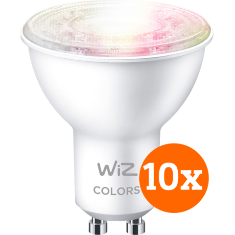WiZ Spot 10-pack - Slimme LED-Verlichting - Gekleurd en Wit